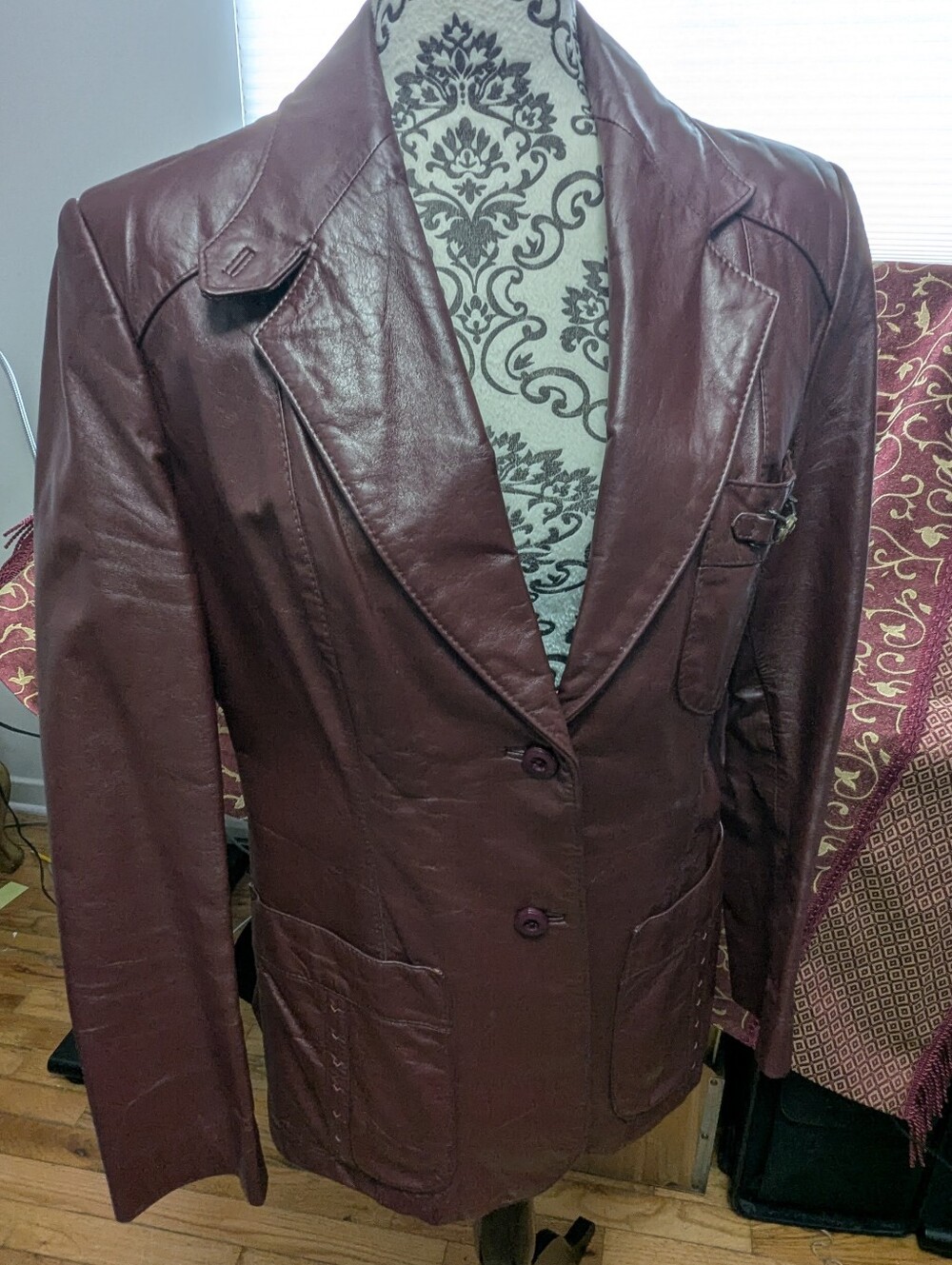 Etienne Aigner Leather Coat